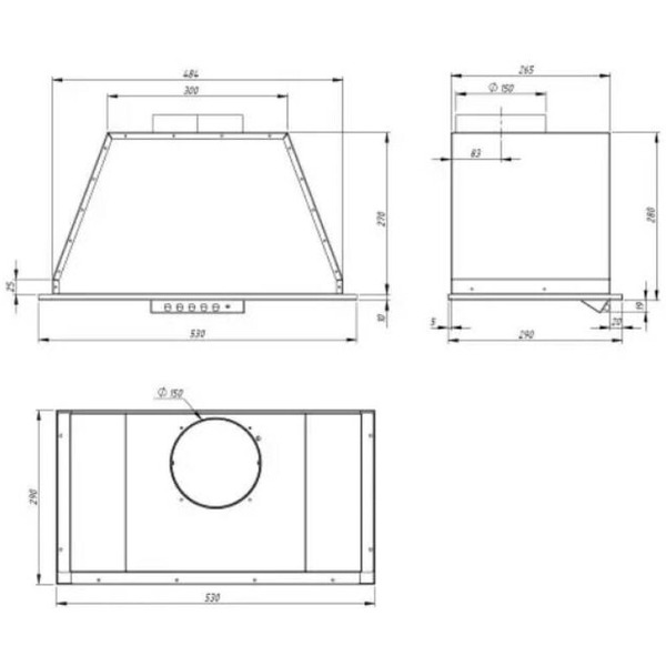 Вытяжка Akpo Neva 60 wk-9 (черный)