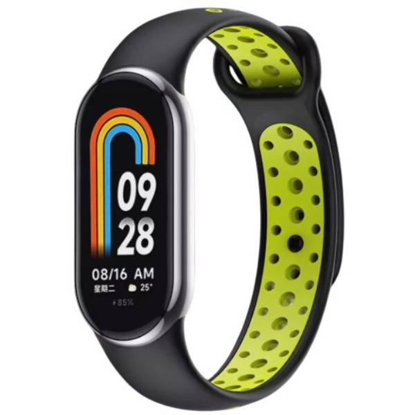 Ремешок Bingo Sport для Xiaomi Mi Band 8 Черный с желтым