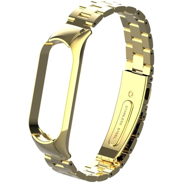 Ремешок Bingo Stainless для Xiaomi Mi Band 3/4 Золотистый