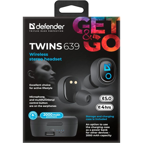 Наушники Defender Twins 639