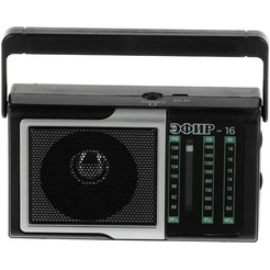 Радиоприемник портативный Сигнал Эфир-16 черный