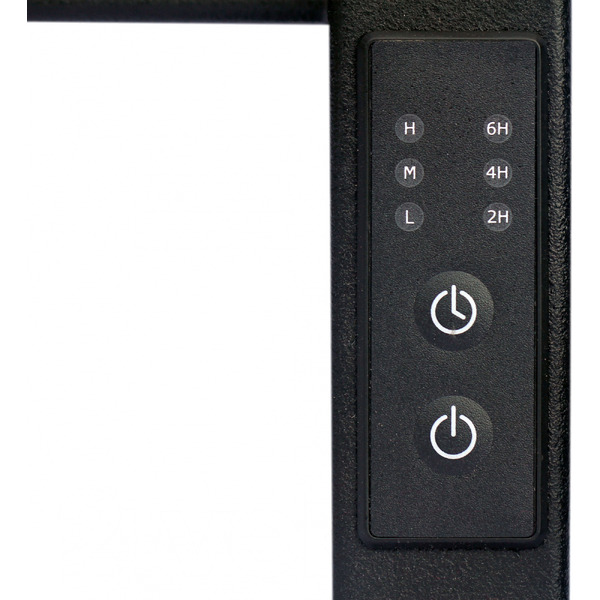 Полотенцесушитель Granula Квадро Снейк 43x50 (терморегулятор, черный матовый)