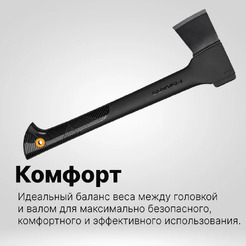 Топор универсальный Fiskars Solid A10  (1051085)