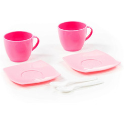 Набор детской посуды Полесье Алиса 56009 (на 2 персоны, в сеточке)