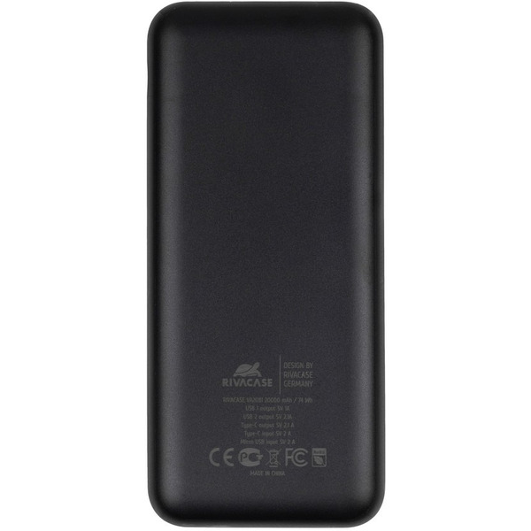 Внешний аккумулятор RIVACASE VA2081 (20000 мАч) Black