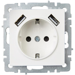 Розетка IEK Brite BR-R14-16-U21-D31-K01