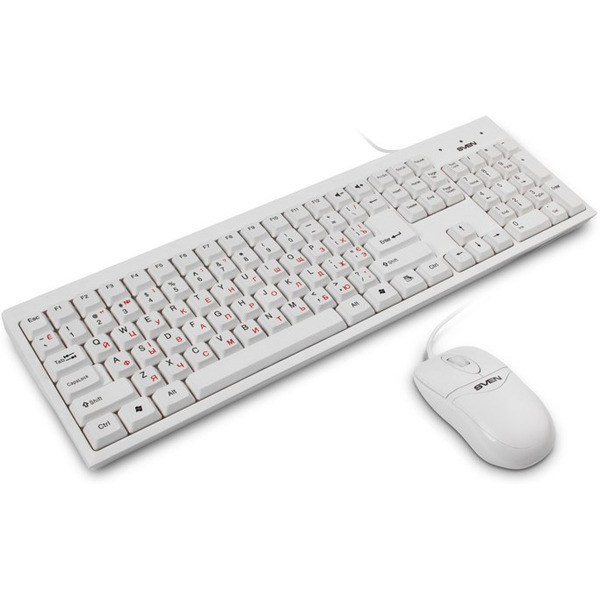 Мышь + клавиатура SVEN Standard 310 Combo (белый)
