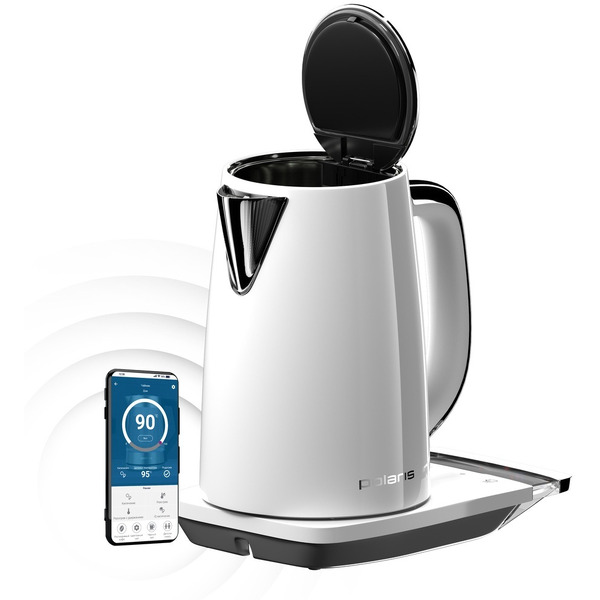 Электрический чайник Polaris PWK 1755CAD WIFI IQ Home (белый)