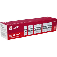 Автоматический выключатель EKF Basic ВА 47-100 1P 10А (C) 10kA