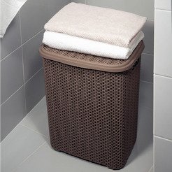 Корзина для белья Violet Вязь 206022 (60л, шоколад)