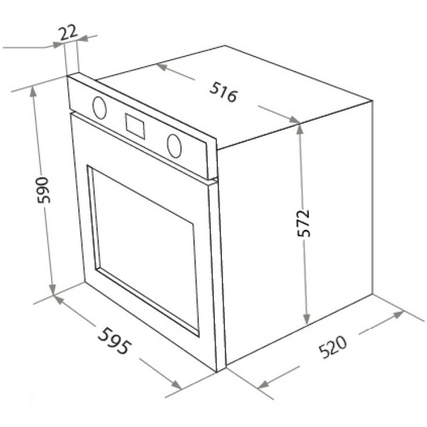 Духовой шкаф HOMSair OEF657S