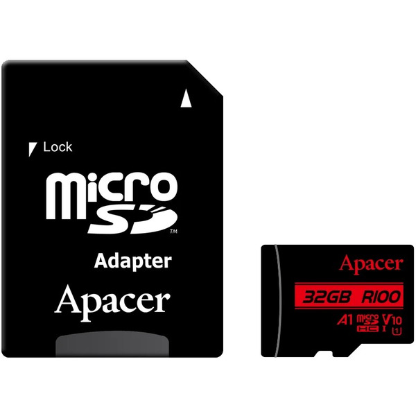 Карта памяти Apacer microSDXC AP128GMCSX10UB-R 128GB (с адаптером)
