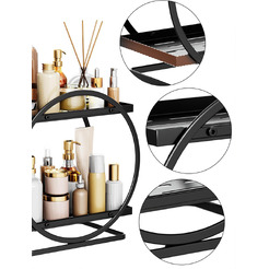 Органайзер для косметики настольный Happy Home HH-032 (черный)