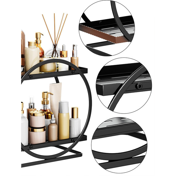 Органайзер для косметики настольный Happy Home HH-032 (черный)