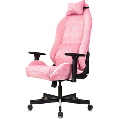 Кресло игровое Knight N1 Fabric Velvet 36 (1626365) розовый