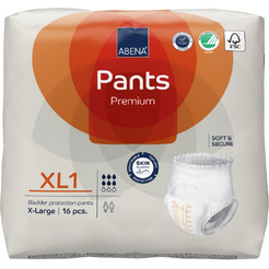 Подгузники-трусики для взрослых Abena Pants Premium XL1 (X-Large) 16шт