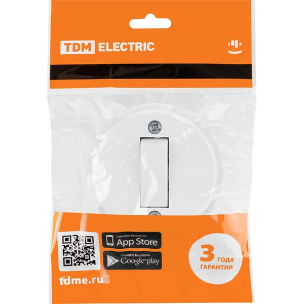 Выключатель перекрестный TDM Electric Ретро SQ1806-0505 (белый)