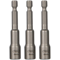 Набор насадок шестигранных магнитных Deli EDL4808T