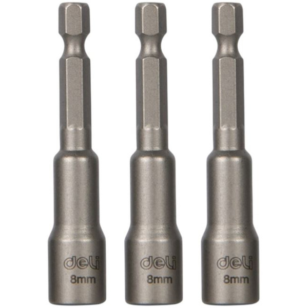 Набор насадок шестигранных магнитных Deli EDL4808T