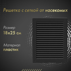 Решетка с сеткой от насекомых Awenta TRU4CZ