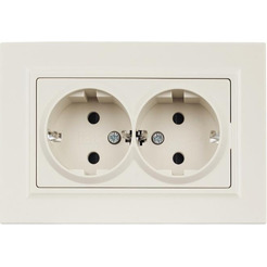 Розетка IEK Brite РСш12-3-БрКр