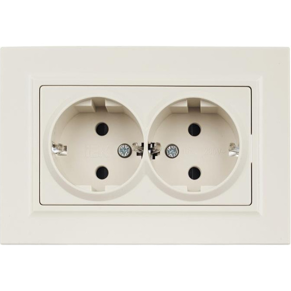 Розетка IEK Brite РСш12-3-БрКр