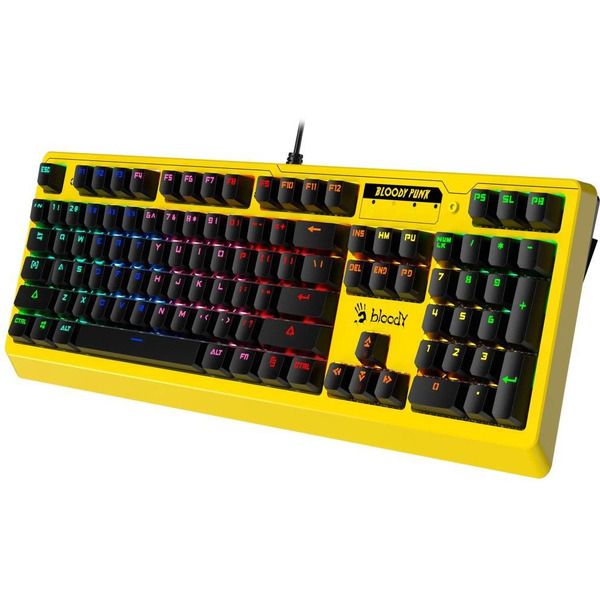 Клавиатура A4Tech Bloody B810RC (желтый)