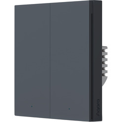 Умный выключатель Aqara Smart Wall Switch H1 WS-EUK04-G двухклавишный c нейтралью (графит)