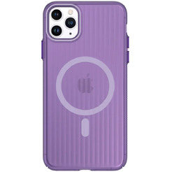 Задняя накладка CASE Translucent Strip Apple iPhone 11 Pro Max (фиолетовый)