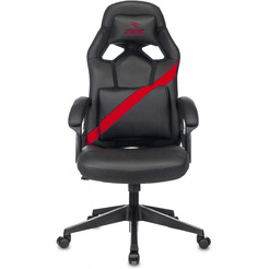 Кресло геймерское Бюрократ Zombie Driver (черный/красный)