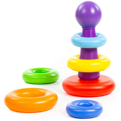 Пирамидка Полесье Колечко-шар (8 элементов) 62383