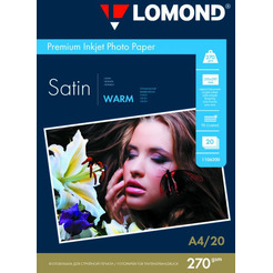 Фотобумага Lomond Атласная микропористая A4 270 г/м2 20 листов (1106200)
