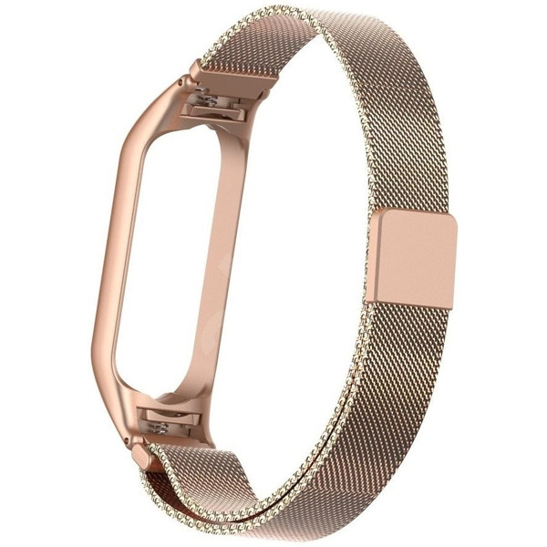 Ремешок Bingo Magnetic для Xiaomi Mi Band 3/4 Розовое золото
