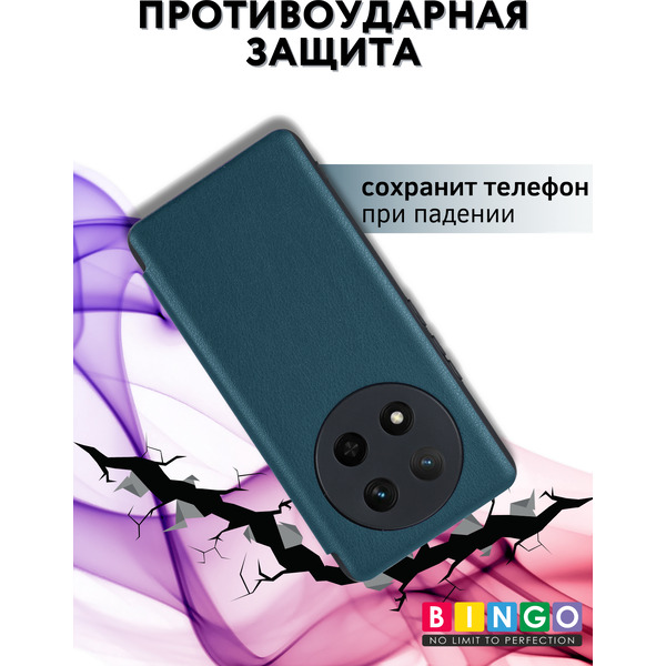 Чехол-книжка Bingo Smart для Honor X9c (зеленый)
