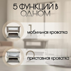 Детская кроватка BubaGo Elva BG 183-2 (бежевый)