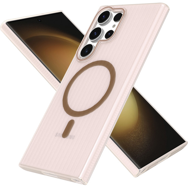 Задняя накладка CASE Translucent Strip Samsung Galaxy S23 Ultra, золотой