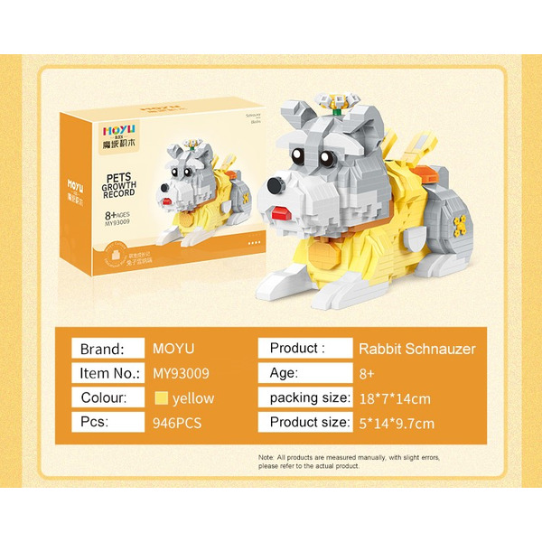 Игрушка конструктор MOYU Шнауцер MY93009