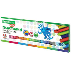 Пластилин BRAUBERG Kids 105874 (24 цвета)