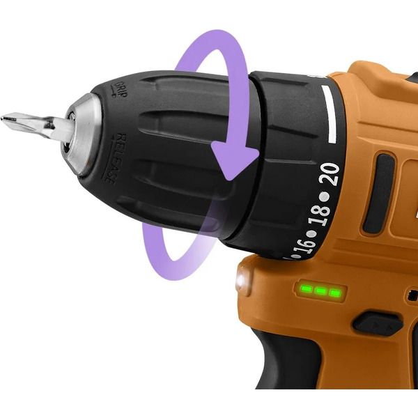 Дрель-шуруповерт Kitfort КТ-6504