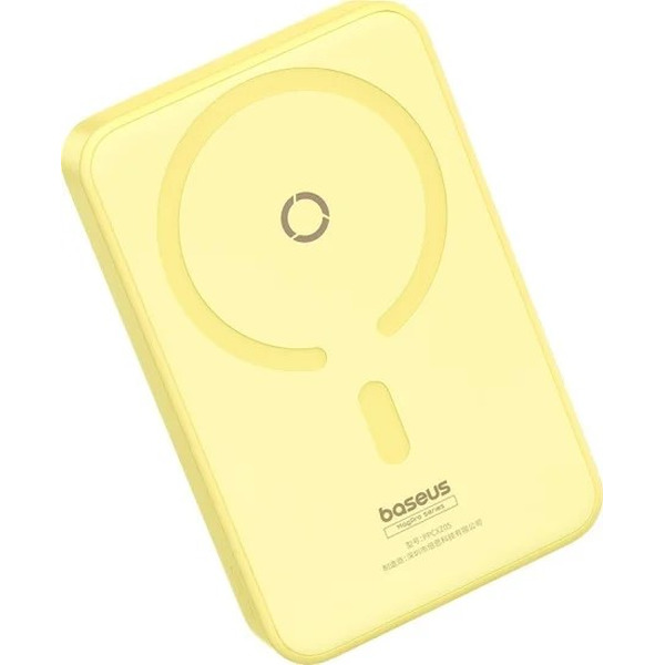 Внешний аккумулятор Baseus MagPro Magnetic Bracket Wireless Fast-Charging Power Bank 20W 5000mAh (желтый)