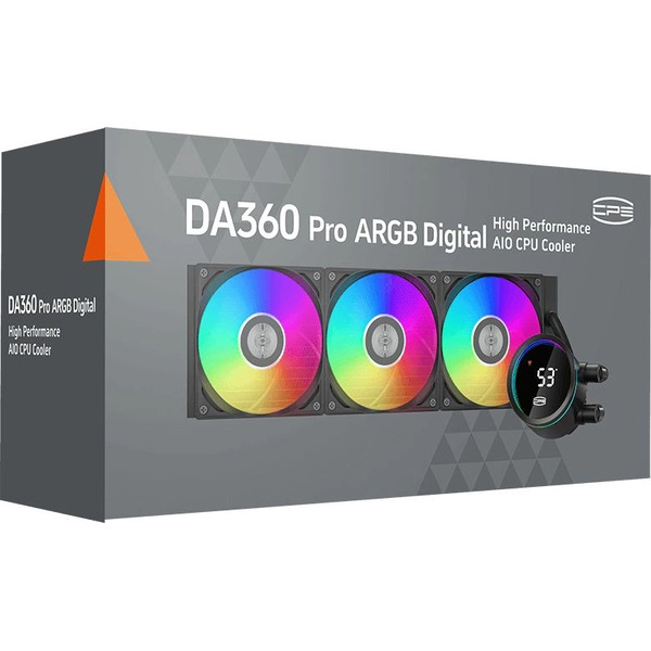 Система жидкостного охлаждения для процессора PCCooler DA360 Pro ARGB Digital DA360Pro-BKAWXL-GL (черный)