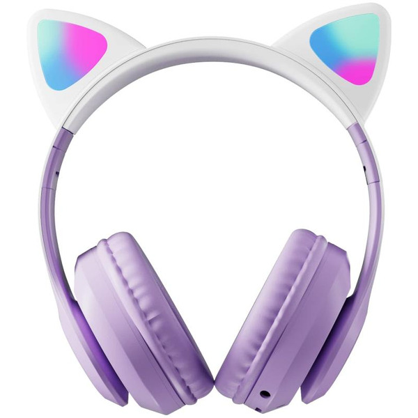 Наушники с ушками MIRU Cat EP-W10 (сиреневый)