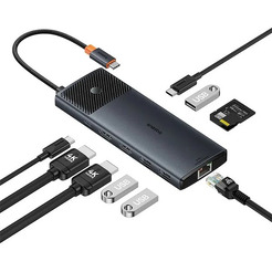 Док-станция Baseus Metal Gleam Series II 10-in1 USB Hub B00061800123-00