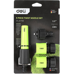 Набор быстрых соединителей для шланга Deli EDL8798