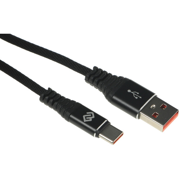 Кабель Digma DG-USBA-С-1M-27W USB Type-A - USB Type-C (1 м, черный)