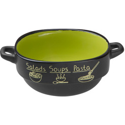 Супница керамическая PERFECTO LINEA "Харчо" Черно-зеленая (18-416513)