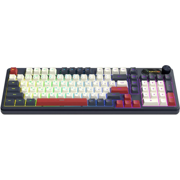 Клавиатура FURYCUBE IP98S PRO (бежевый/темно-синий/бордовый)