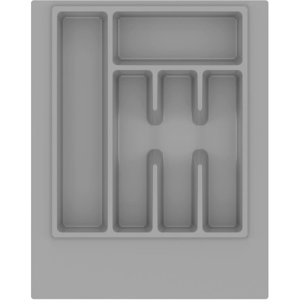 Лоток для столовых приборов Альтернатива М8535 (серый)