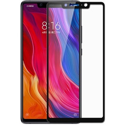 Защитное стекло CASE Full Glue для Xiaomi Mi8 SE (глянец черный)