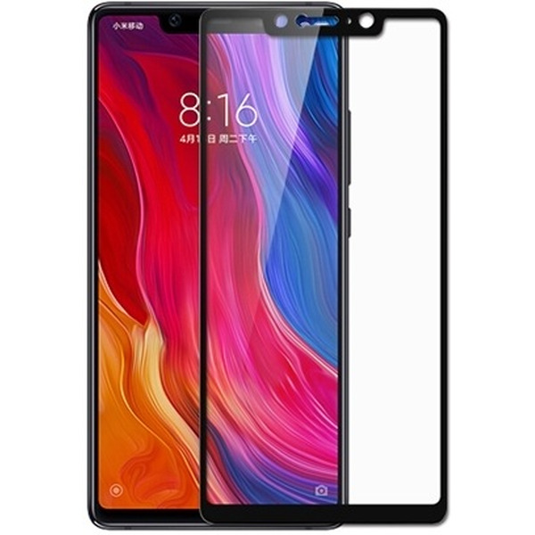 Защитное стекло CASE Full Glue для Xiaomi Mi8 SE (глянец черный)